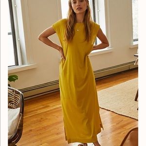 Free People All Day Long Midi Dress (BLUE)